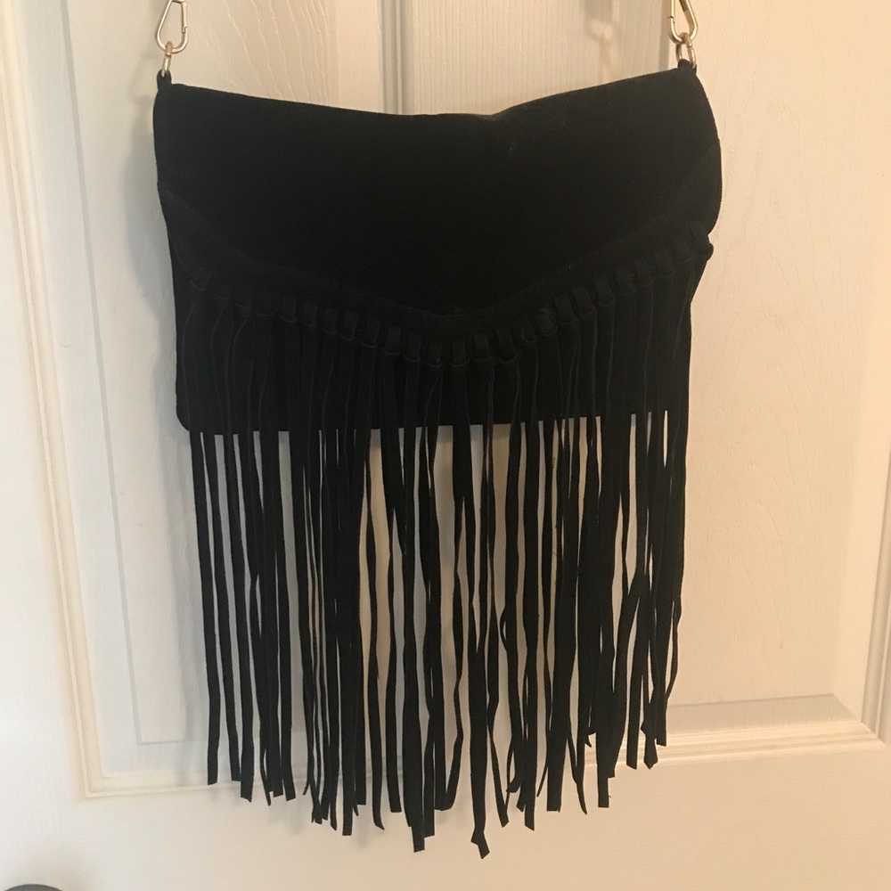 Revolve fringe crossbody purse